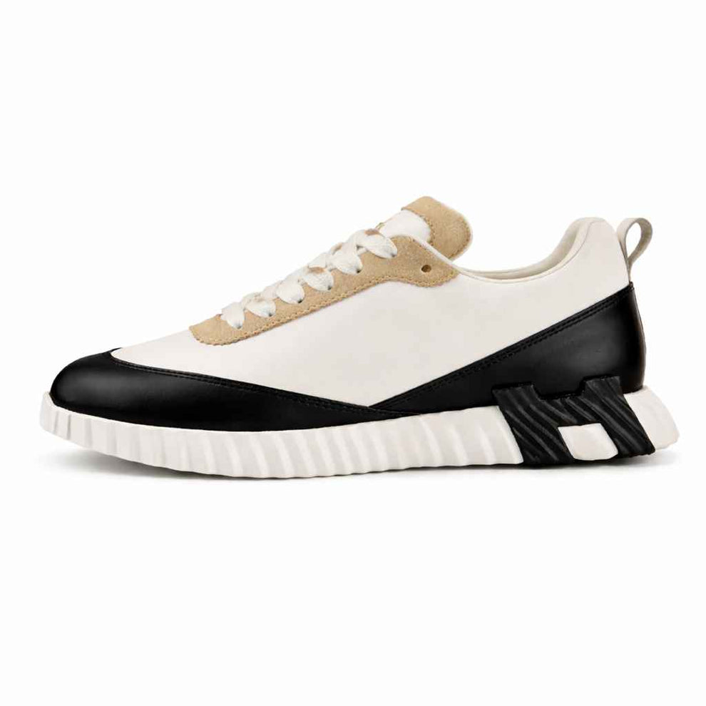 Hermes Shoes Bouncing en Cuir Blanc