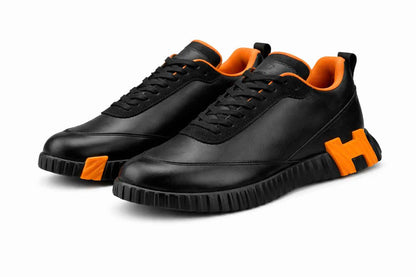 Hermes Shoes Bouncing en Cuir Noir