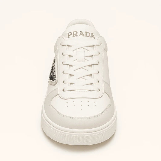 Pr∀da downtown leather sneakers