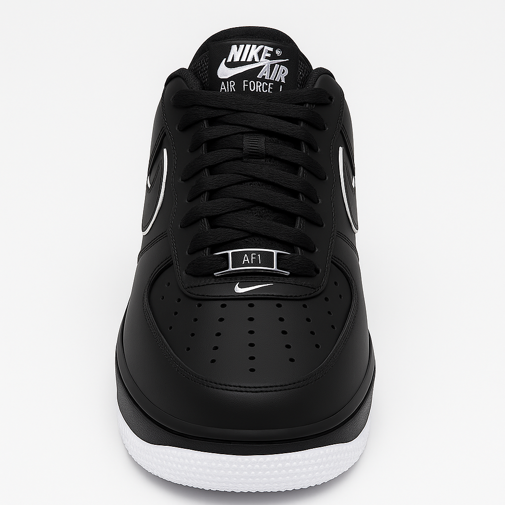 Hand-Crafted AF1 Black&White Sole