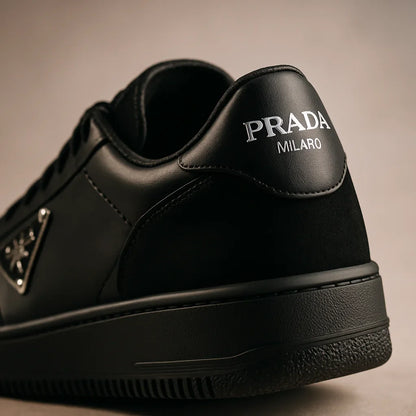 Pr∀da downtown leather sneakers