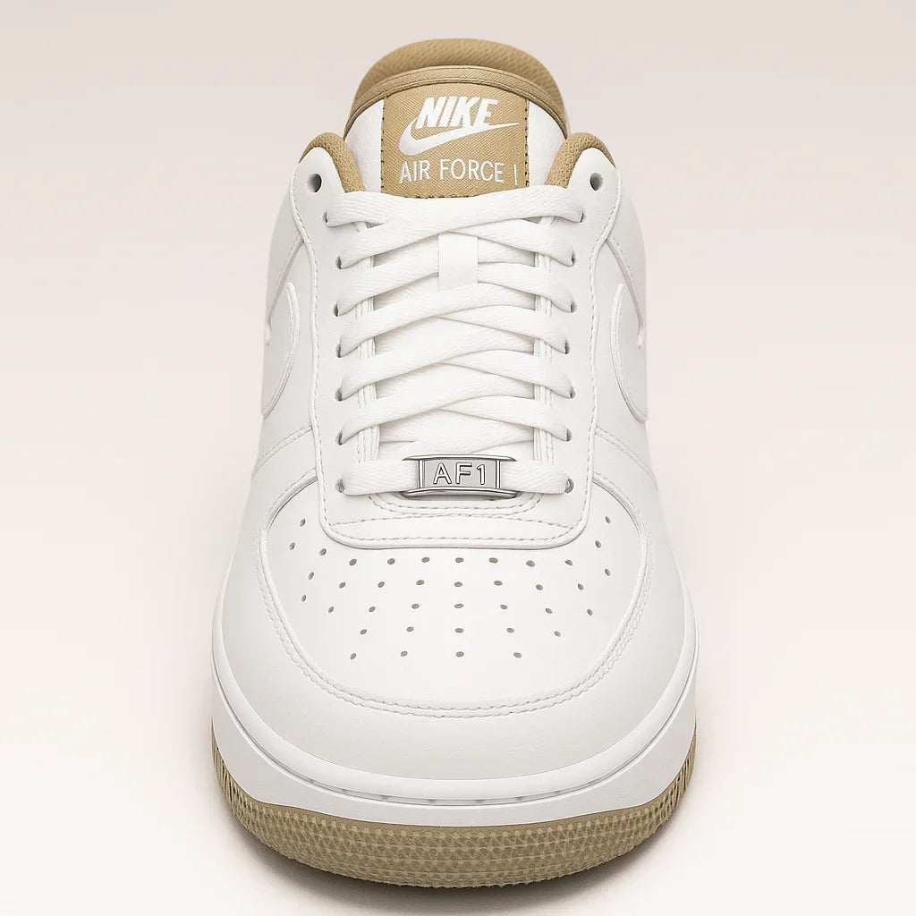 Hand-Crafted AF 1 White Taupe