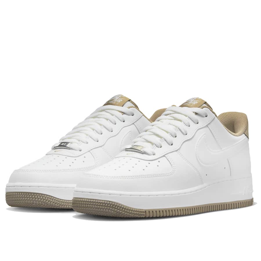 Hand-Crafted AF 1 White Taupe